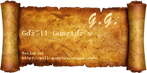 Gáll Gusztáv névjegykártya