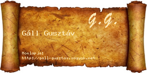 Gáll Gusztáv névjegykártya